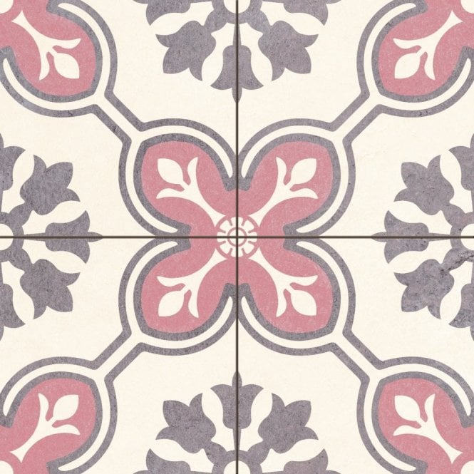 Chateau Rose Pre cut 45cm x 45cm Wall & Floor Tile