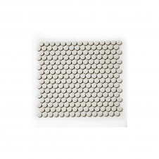 Circle Middle Grey Glossy Porcelain 29.4cm x 31.5cm Mosaic Tile