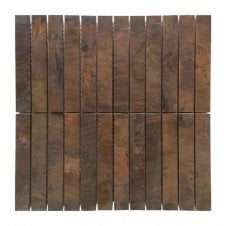 Copper KitKat Mix 29.8cm x 29.8cm (2.3cm x 14.7cm) Mosaic Tile