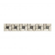 Cream Square Border 5cm x 30cm Border Tile