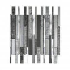 Crystal Linear Grey Mosaic 30cm x 31cm Mosaic Tile