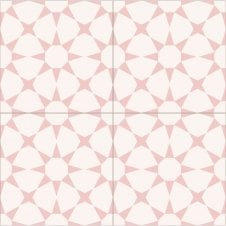 Cuban Pink Star 20cm x 20cm Wall & Floor Tile
