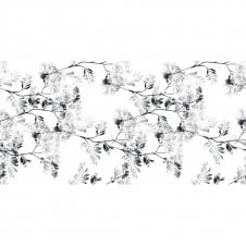 Deco Black & White Porcelain 1 49.1cm x 98.2cm Wall & Floor Tile