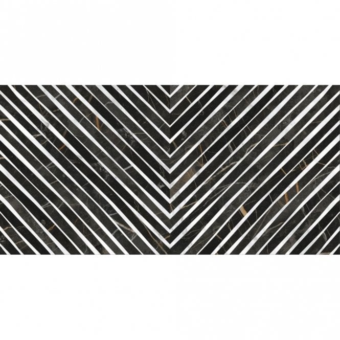 Deco Nuit Gloss 49.1cm x 98.2cm Wall & Floor Tile