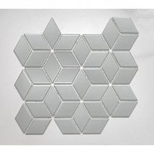Diamond 3D Grey Matt (4.8cm x 4.8cm) 26.6cm x 30.5cm Mosaic Tile