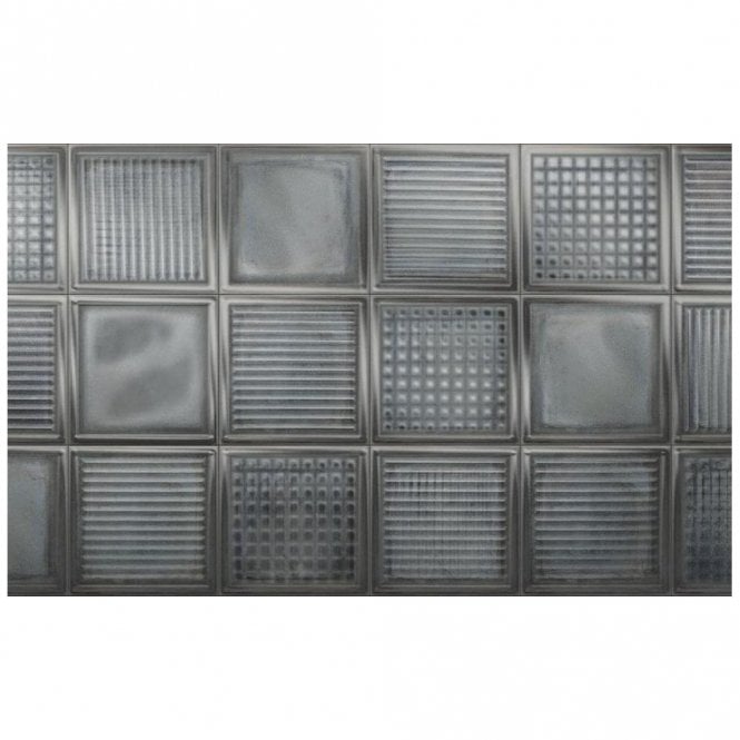 Diesel Glass Dusty Black 20cm x 20cm Tile