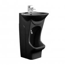Easy Wash Dual-Level Wudu Basin, Tap & Fittings, Large foot wash & Round sink
