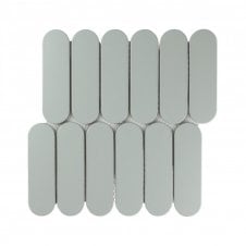 Elongate Mellow Sage 29cm x 27.6cm (4.3cm x14.8cm) Mosaic Tile