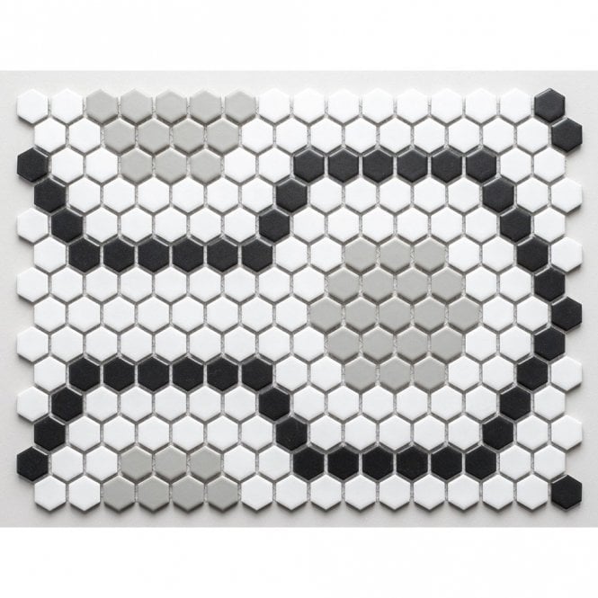 Encaustic 30.3cm x 40cm Mosaic Tile