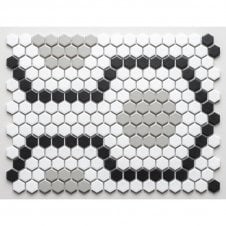 Encaustic 30.3cm x 40cm Mosaic Tile
