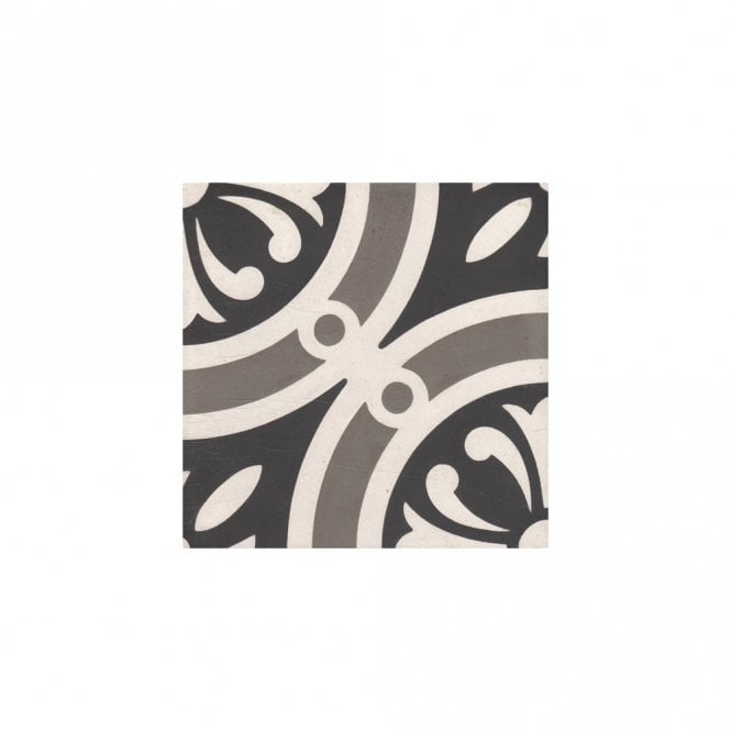 Encaustic Vintage Circles Fl068A Cement 20cm x 20cm Wall & Floor Tile