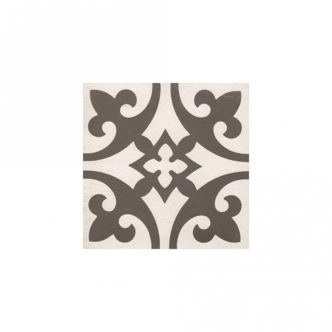 Encaustic Vintage Firenze Light Grey Fl021A Cement 20cm x 20cm Wall & Floor Tile