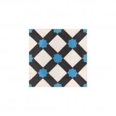 Vintage Fl043A Blue Colour Cement 20cm x 20cm Wall & Floor Tile