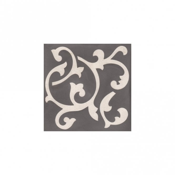 Encaustic Vintage Legend Dark Fl018C Cement 20cm x 20cm Wall & Floor Tile