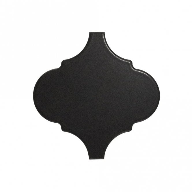Equipe Alhambra Black Matt 12cm x 12cm Wall Tile