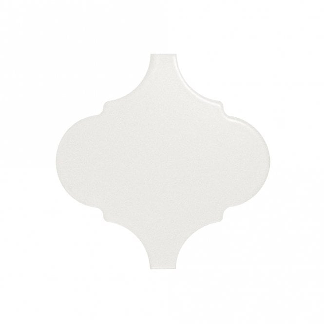 Equipe Alhambra White Matt 12cm x 12cm Wall Tile
