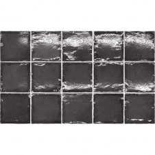 Altea Black 10cm x 10cm Wall Tile