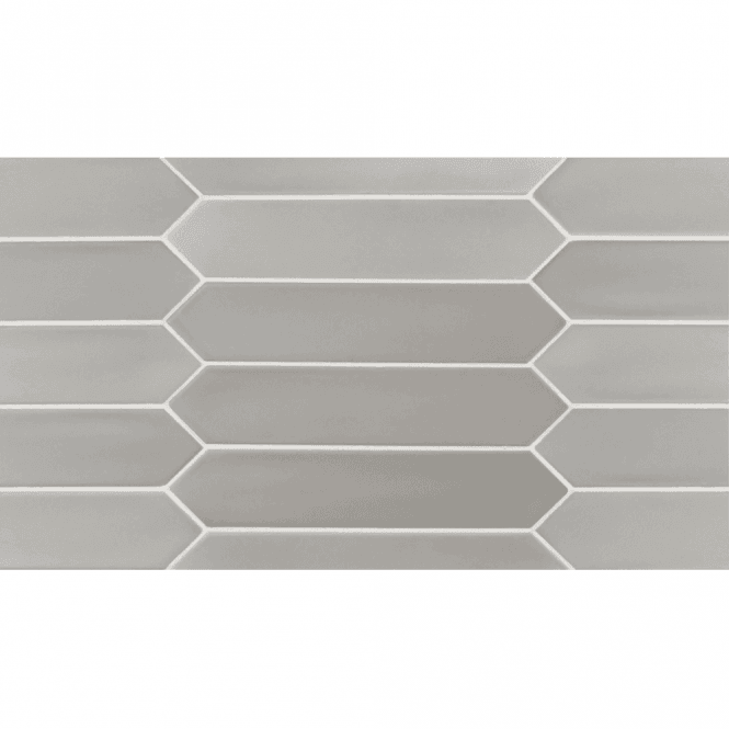Equipe Arrow Lanse Grey 5cm x 25cm Wall Tile