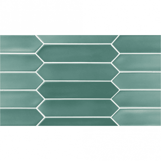 Equipe Arrow Lanse Viridian 5cm x 25cm Wall Tile