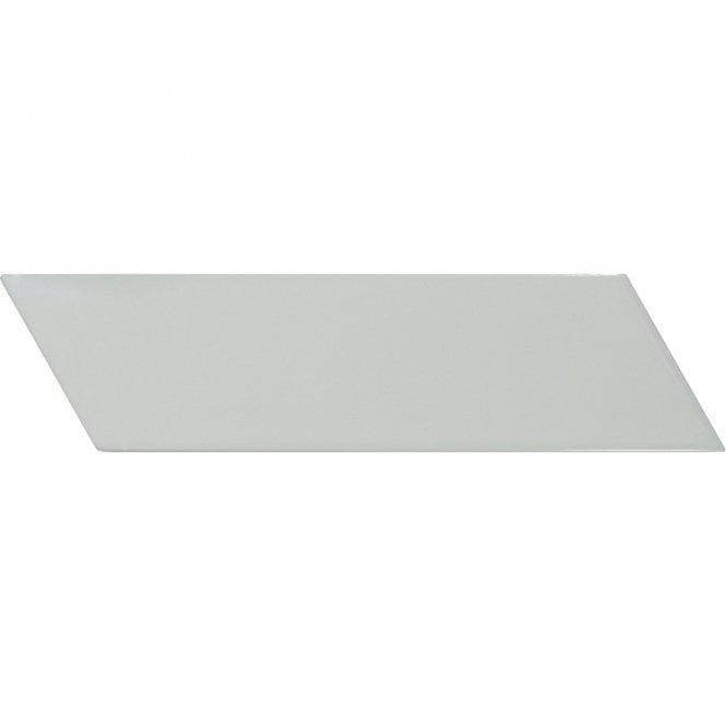 Equipe Chevron Wall Sky Blue Right 18.6cm x 5.2cm Wall Tile