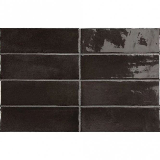 Equipe Coco Black Hat 5cm x 15cm Wall Tile