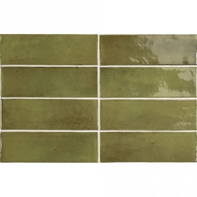 Equipe Coco Verd 5cm x 15cm Wall Tile
