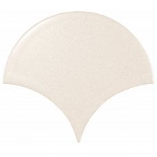 Fan Cream 10.6cm x 12cm Wall Tile