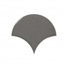 Fan Dark Grey 10.6cm x 12cm Wall Tile