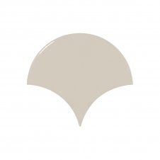 Fan Greige 10.6cm x 12cm Wall Tile