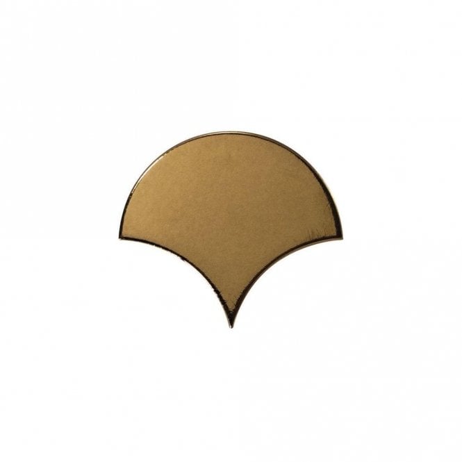 Equipe Fan Metallic 10.6cm x 12cm Wall Tile