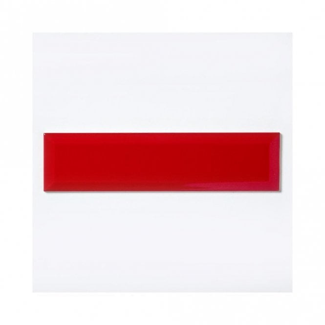 Equipe Metro Rosso 7.5cm x 30cm Wall Tile