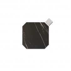 Octagon Marmol Black 20cm x 20cm & Taco Marmol Blanco 4.6cm x 4.6cm Tile (Full Set Deal)