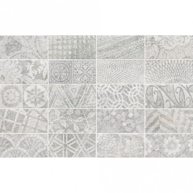 Equipe Quarcity Brooklyn Grey 7.5cm x 30cm Wall Tile