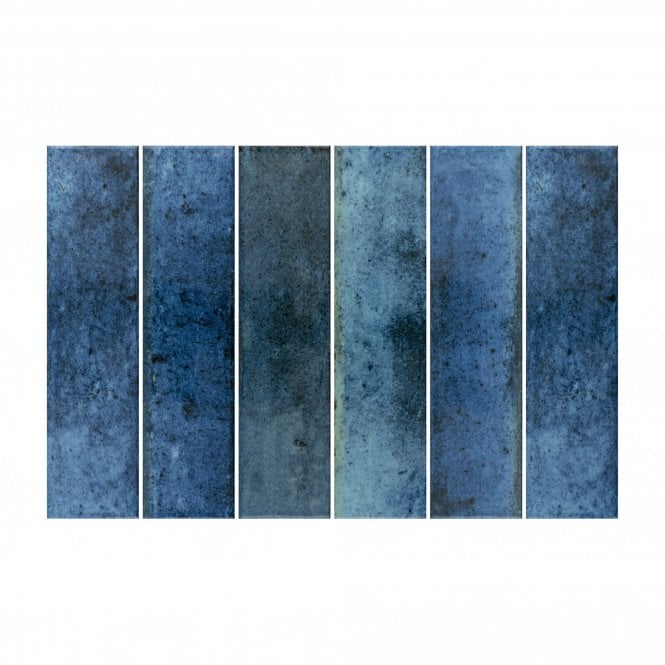 Esperanza Blue 7.5cm x 30cm Wall Tile