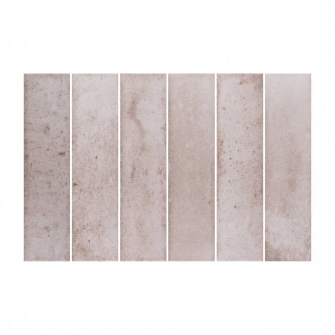 Esperanza Pink 7.5cm x 30cm Wall Tile