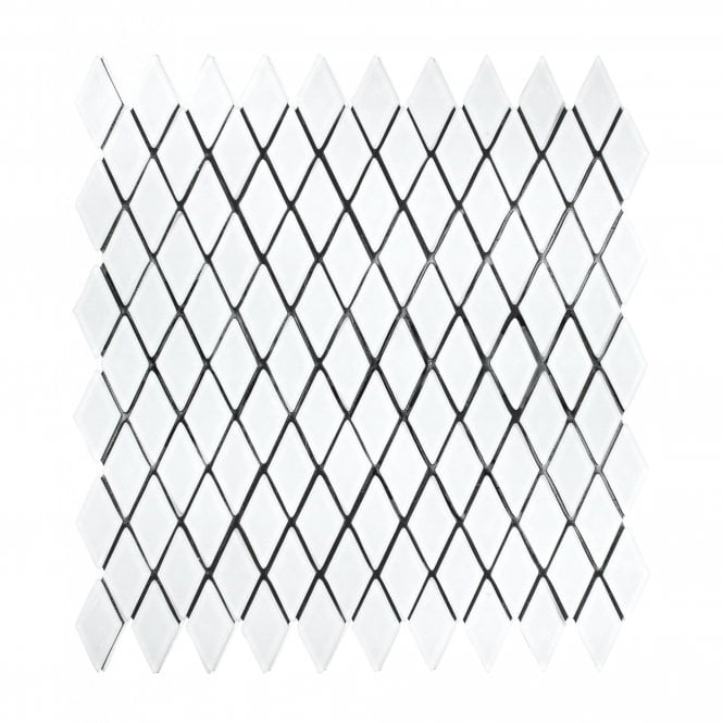 Glass Mosaic (Diamond) 30cm x 30cm Peel & Stick Mosaic Tile