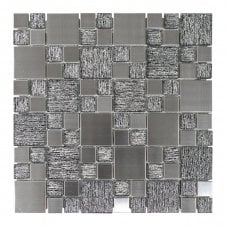 Gleam Grey Random 30cm x 30cm Mosaic Tile