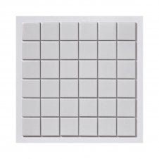 Glossy White (4.8cm x 4.8cm) 30.6cm x 30.6cm Mosaic Tile