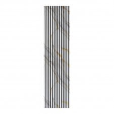 Golden White Gloss Acoustic Wood Panel 240cm x 60cm x 21mm