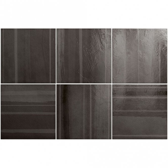 Habitat Cala Obsidian 20cm x 20cm Wall Tile