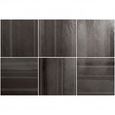 Habitat Cala Obsidian 20cm x 20cm Wall Tile
