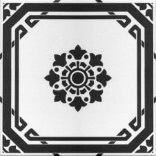 Hampshire Coal Black 22.5cm x 22.5cm Wall & Floor Tile
