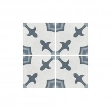 Havana White Herald 22.5cm x 22.5cm Wall & Floor Tile