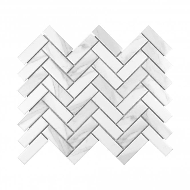 Herringbone Stutario Matt 2.3cm x 7.3cm Mosaic Tile