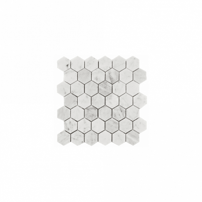 Hexagon Staturio (5.1cm x 5.9cm) 28.1cm x 32.5cm Mosaic Tile