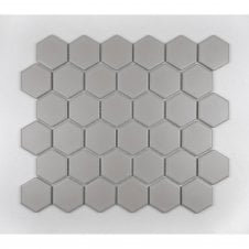 Hexagon Taupe Matte (5.1cm x 5.9cm) 28.1cm x 32.5cm Mosaic Tile