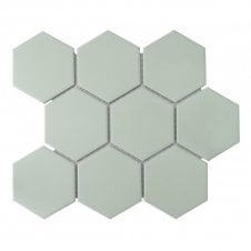 Hexagon XL Soft Green (9.5cm x 11cm) 29.6cm x 25.6cm Wall & Floor Tile