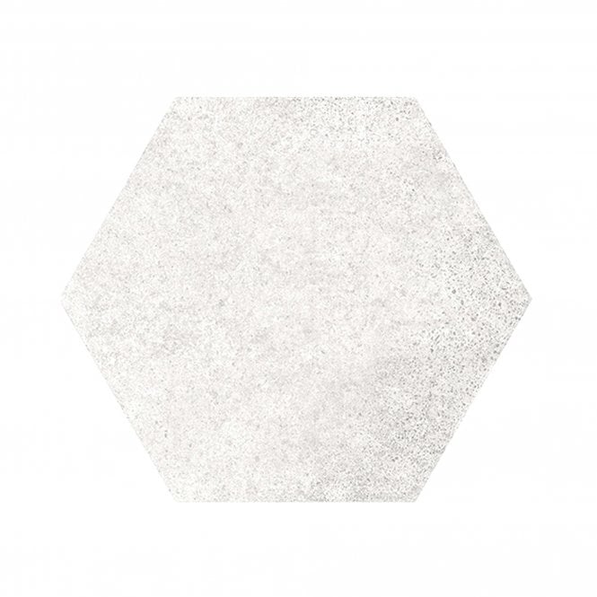 Hexatile Cement White (35 Pcs/Sqm) 17.5cm x 20cm Wall & Floor Tile