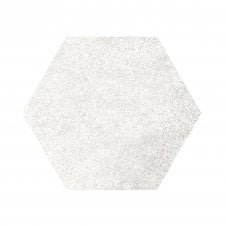 Hexatile Cement White (35 Pcs/Sqm) 17.5cm x 20cm Wall & Floor Tile