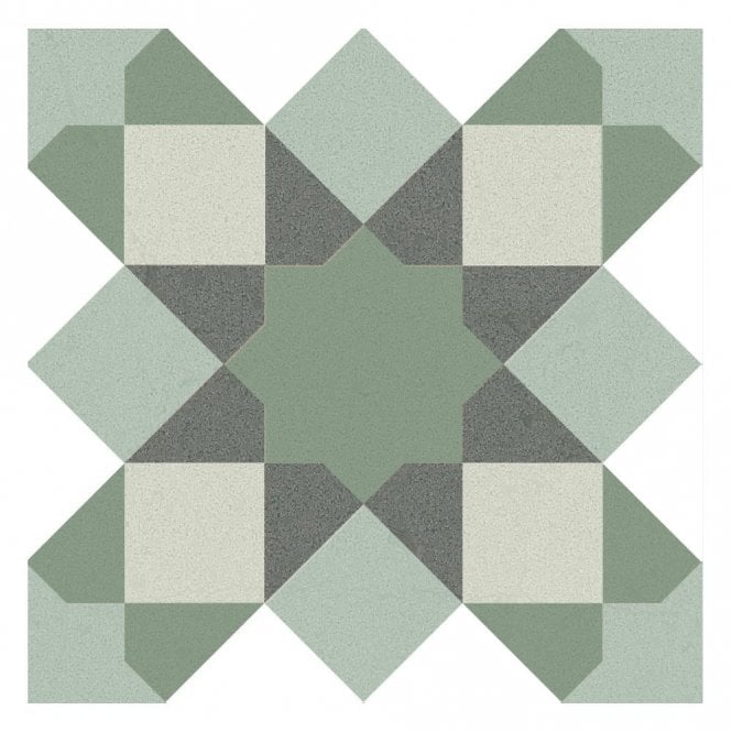 Hydra Green 20cm x 20cm Wall & Floor Tile